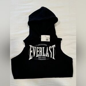 NWT Everlast Cropped Hooded Vest XS